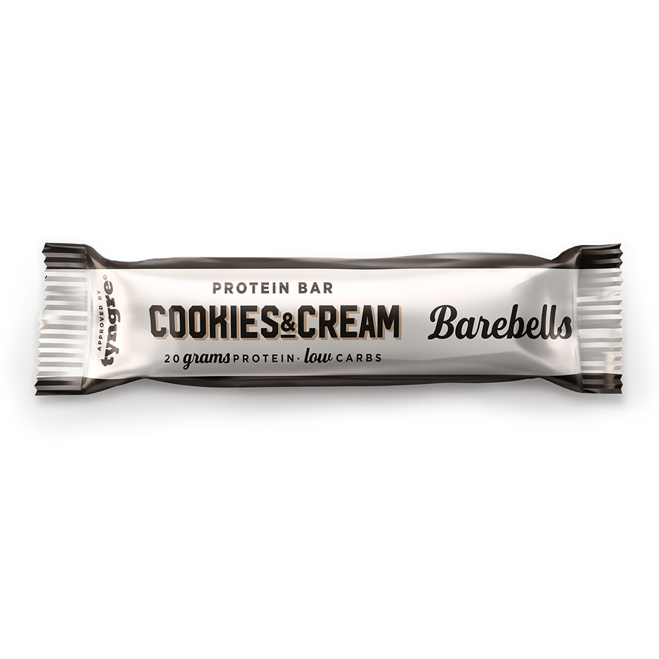 Barebells Protein Bar Cookies & Cream 55g - melkesjokolade