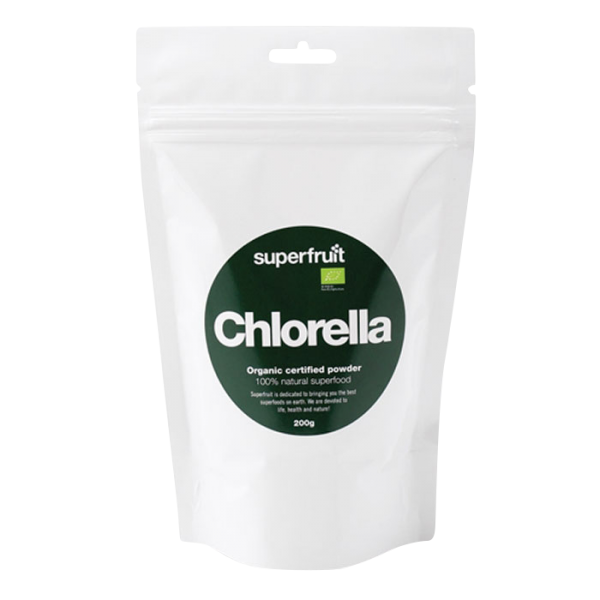 Superfruit Chlorella-pulver 200g - med protein