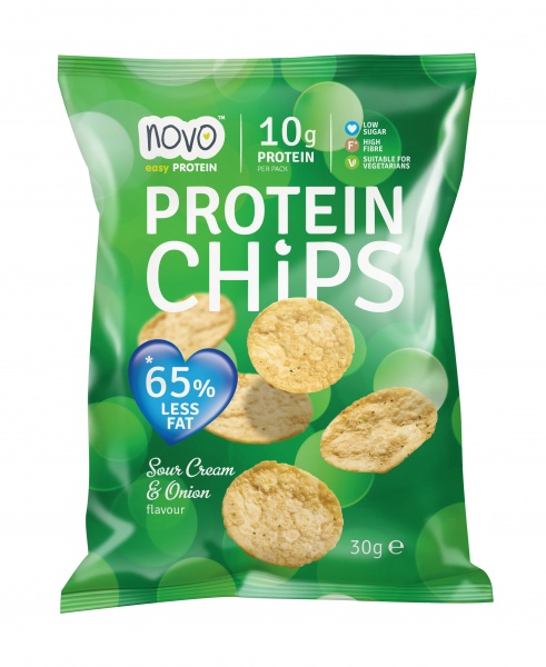 Novo Proteinchips Sour Cream & Onion 30g - pulver