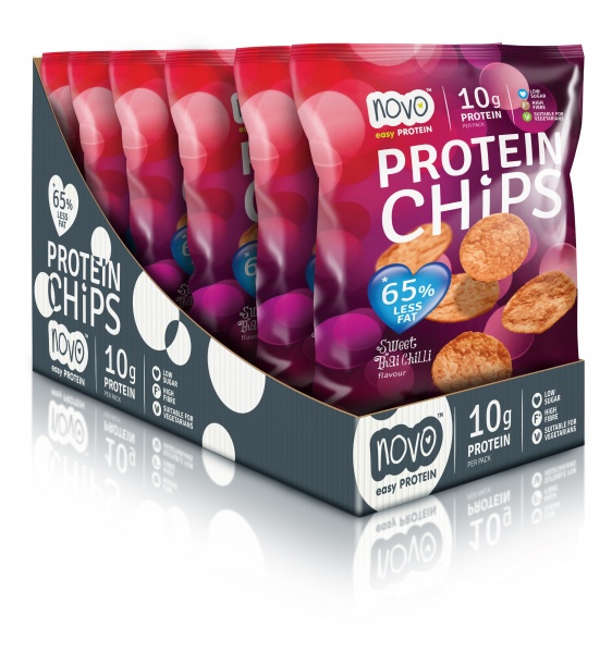 Novo Proteinchips Thai Chilli 6x30g - pulver