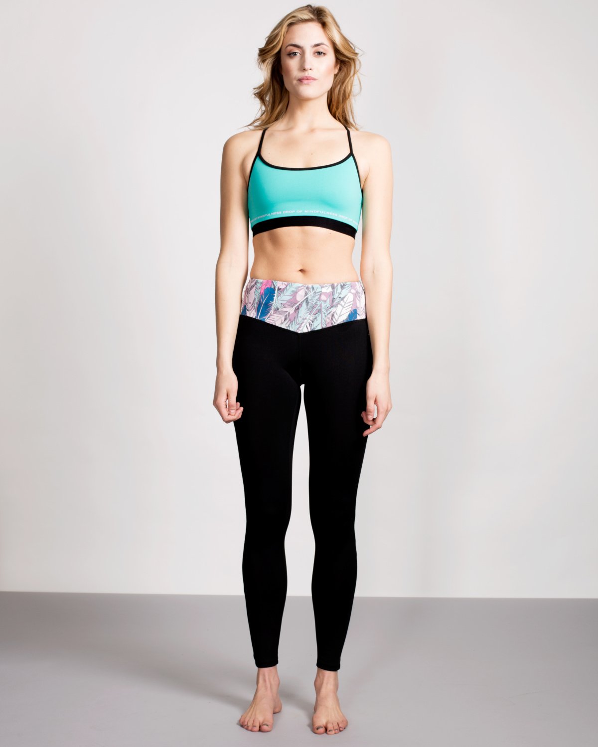 Drop of Mindfulness Bow II Tights - Black/Feather kun XS - L - lang