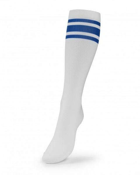 Better Bodies Knee Socks White/Blue - S - the