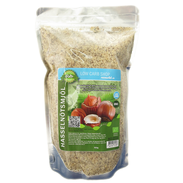 Low Carb Shop Økologisk Hasselnøttmel 500g - protein for