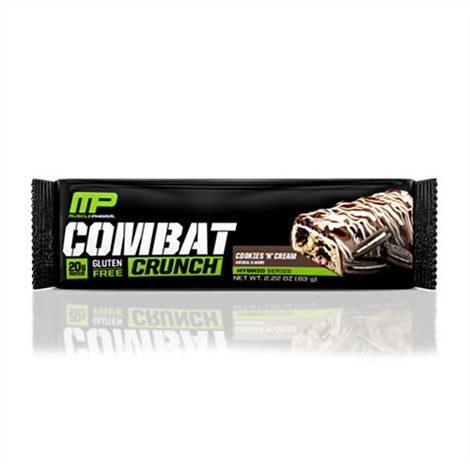 Musclepharm Combat Crunch Bar Cookies & Cream 63g - proteinbar
