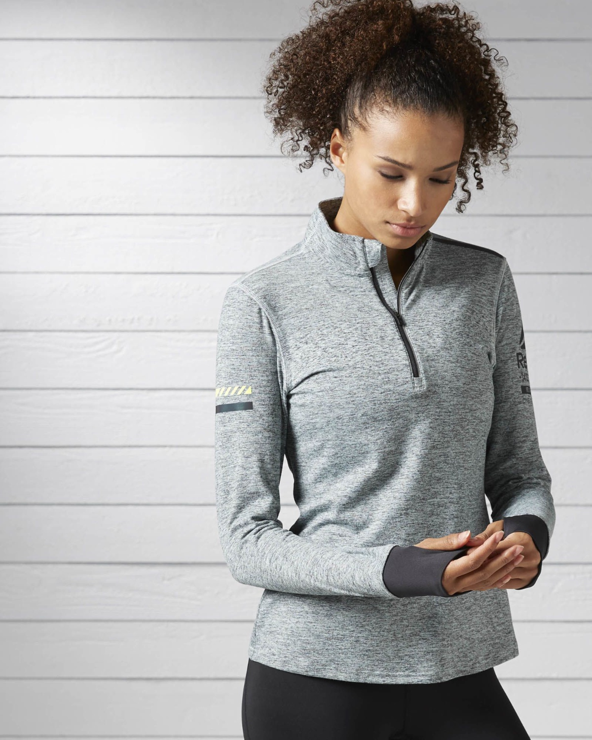 Reebok Running Quarter Zip Top - M - the body