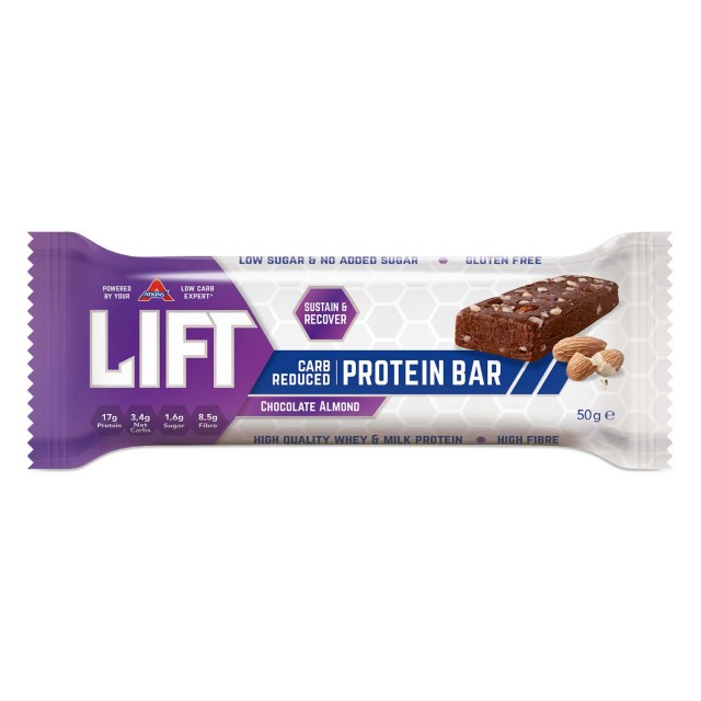 Atkins Lift Proteinbar Chocolate Almond 50g - uten salt