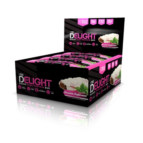 Fitmiss Delight Bars Chocolate Peppermint 12x50g - protein for