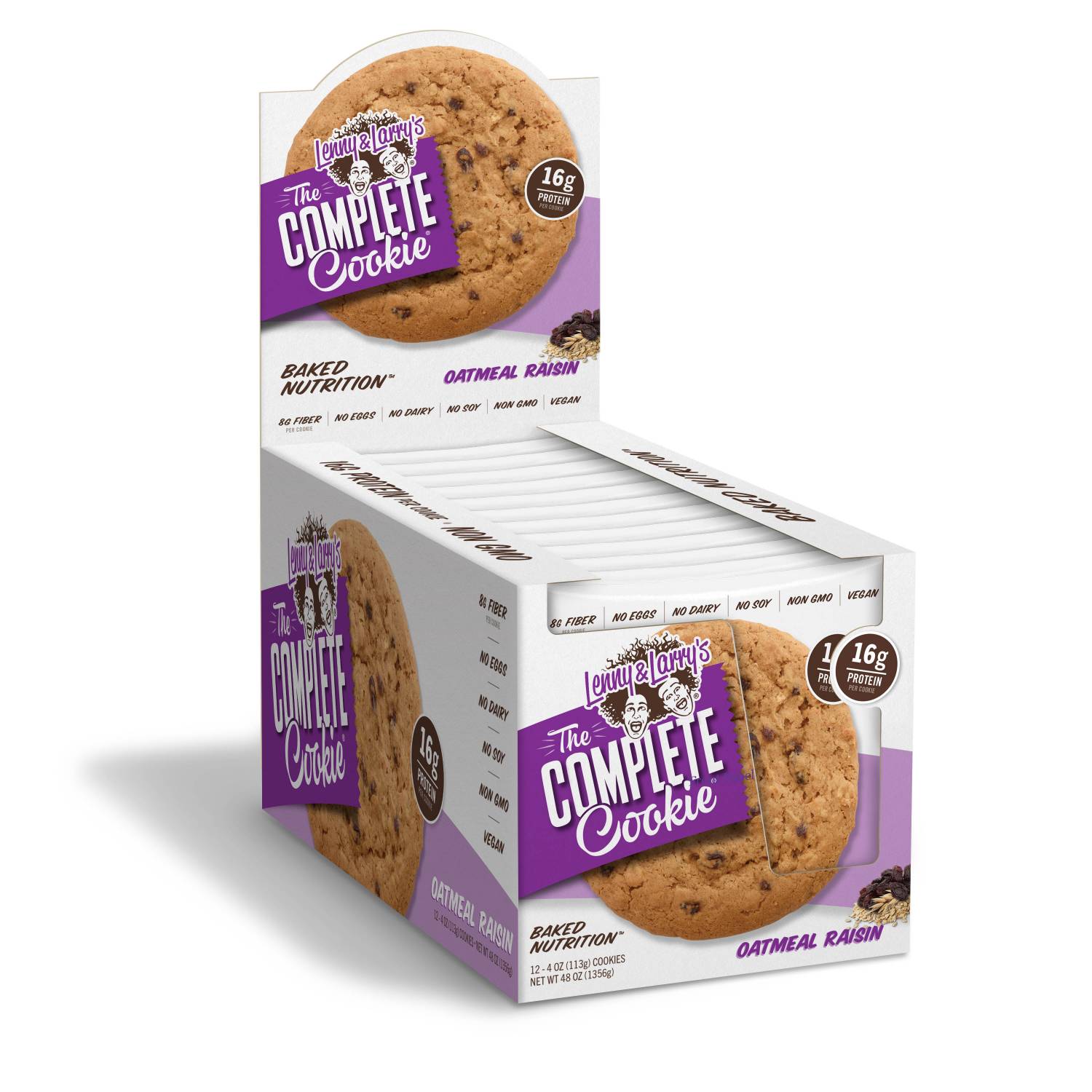 Lenny &amp; Larry Protein Cookies Oatmeal Raisin 12x113g