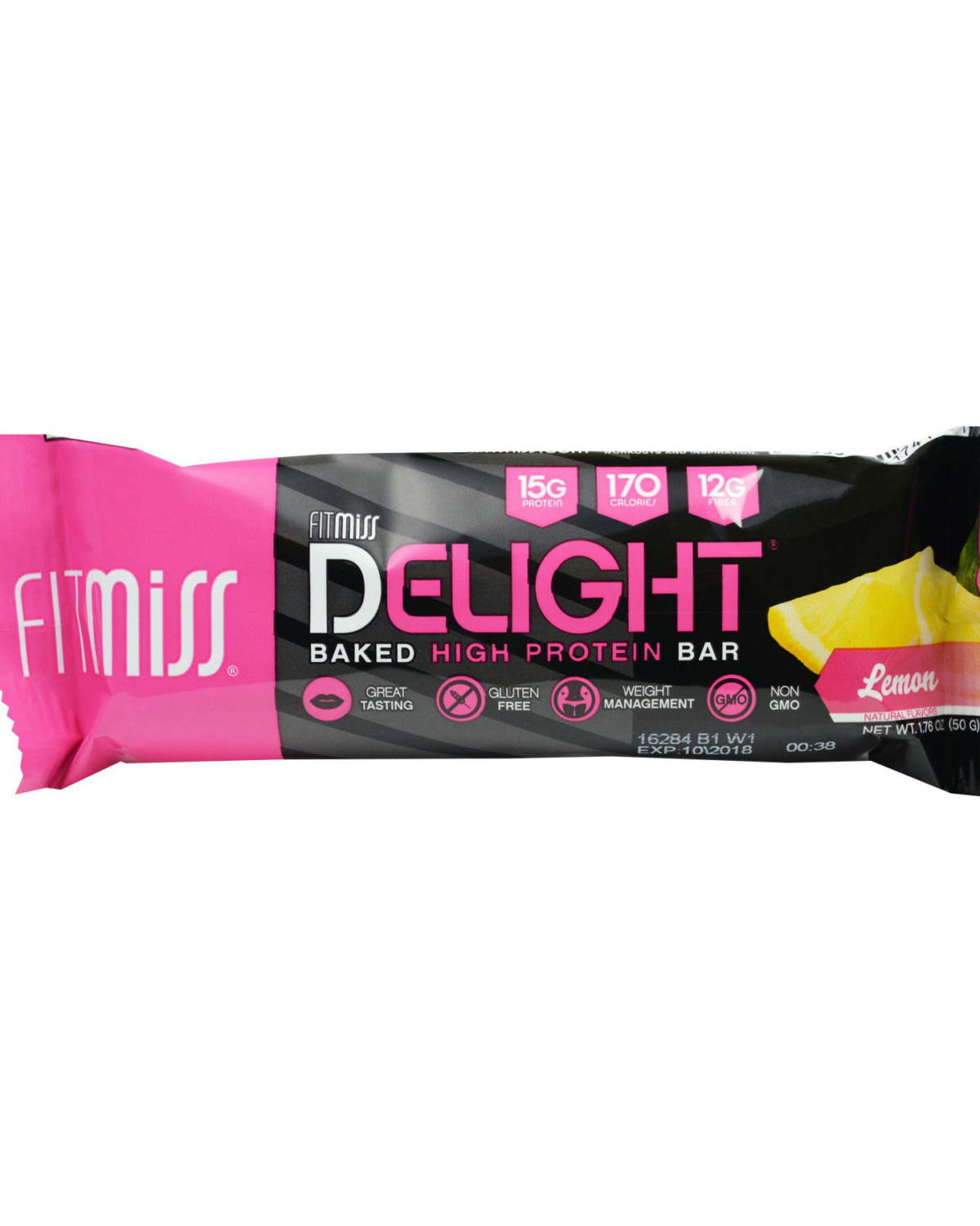 Fitmiss Delight Bars Lemon 50g - protein for