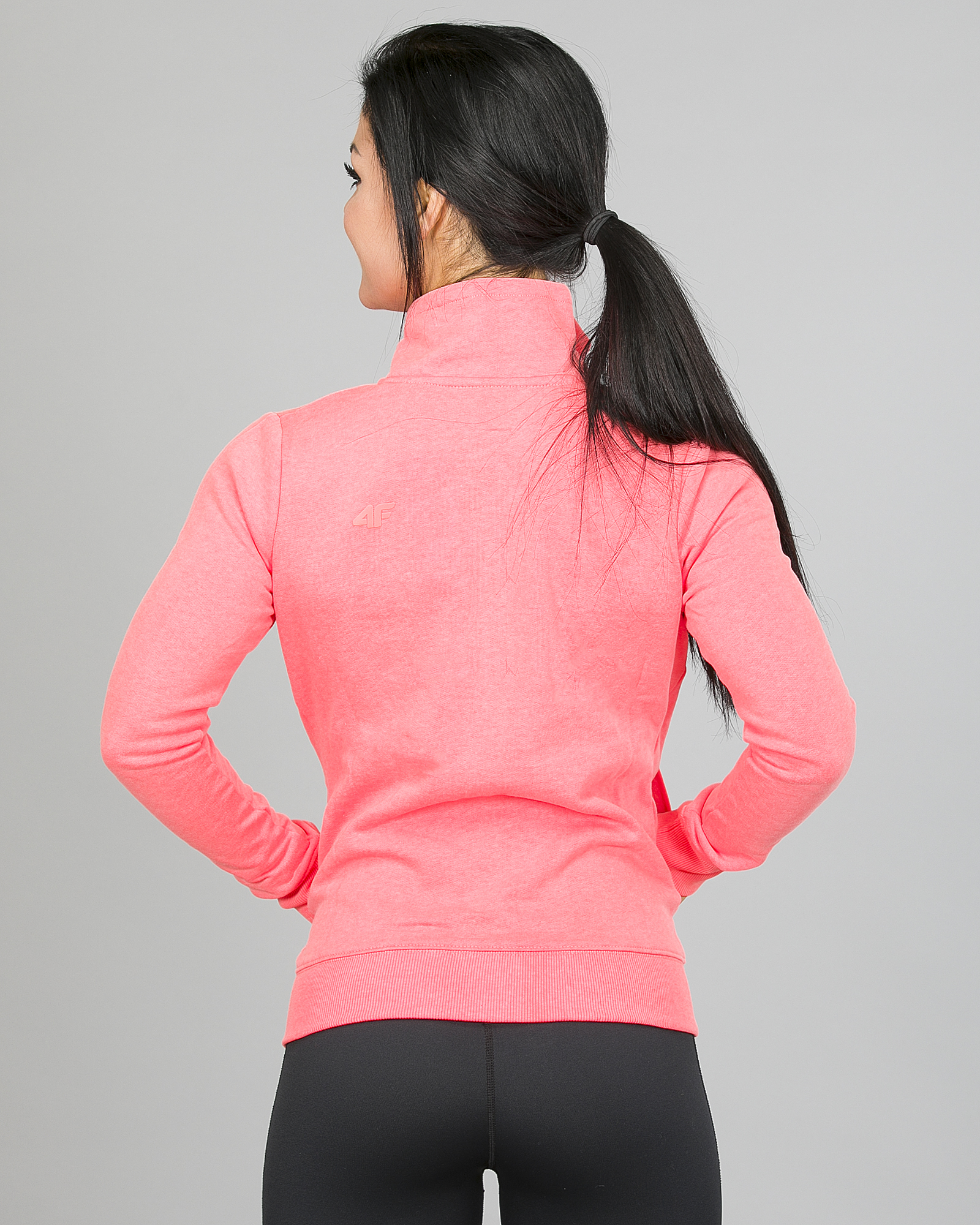 4F Sweatshirt, Neon Coral h4l17-bld002-1969 c