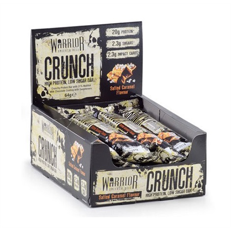 Warrior Crunch Bar Salted Caramel 12x64g - proteinbar