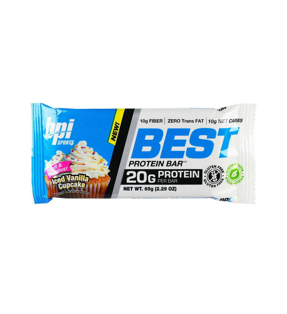 BPI Best Protein Bars Iced Vanilla Cupcake 69g - nutrition