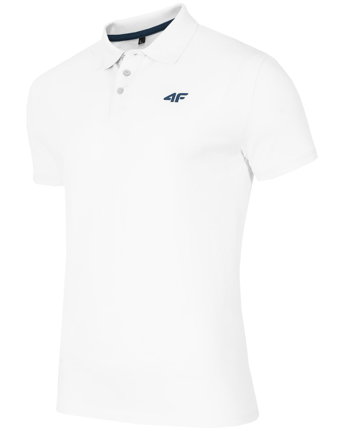 4F Men´s Polo Shirt, White - S - herre