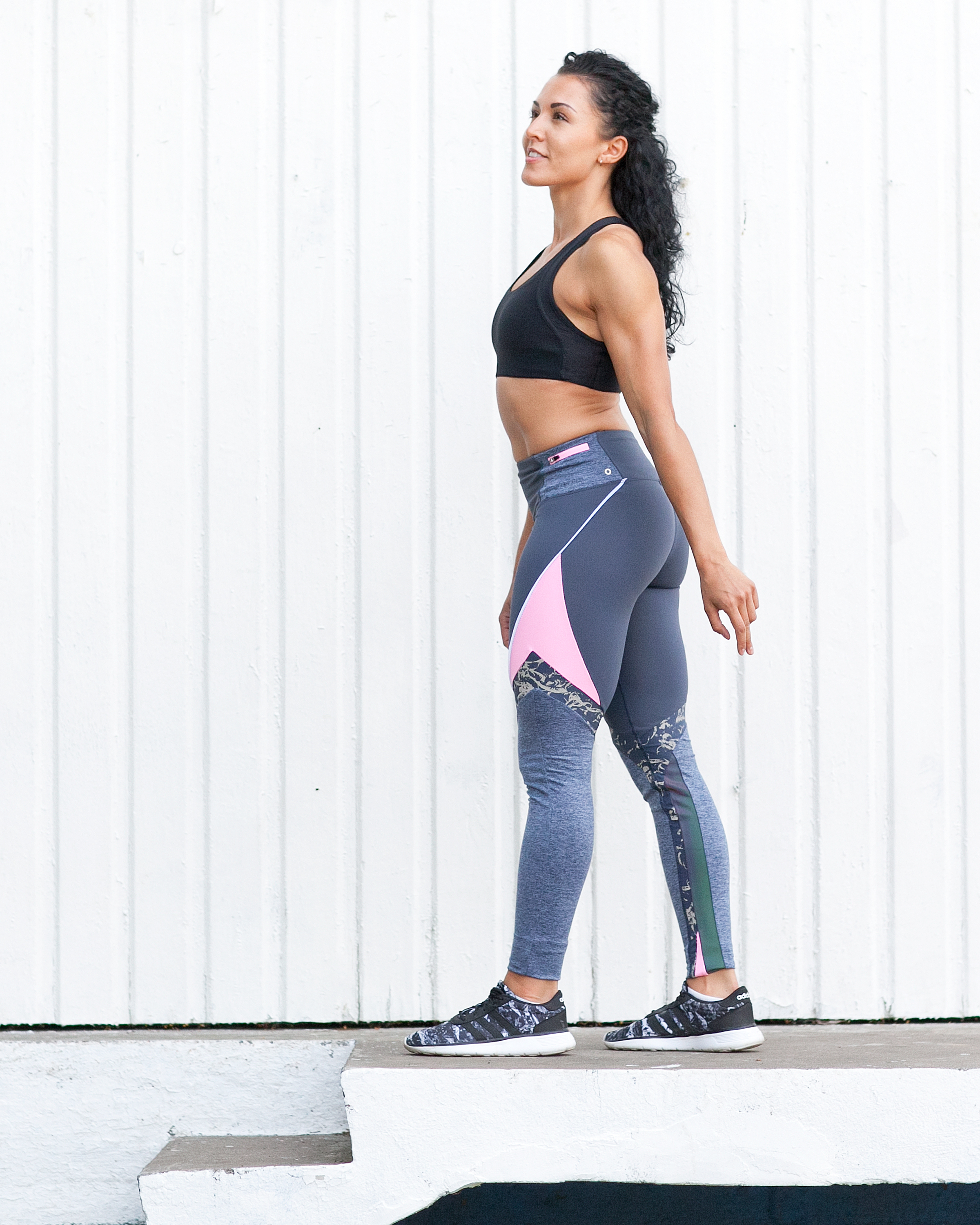 Elle Sport Styled Performance Sports Tights Carbon Ushaiya Print Tights .no