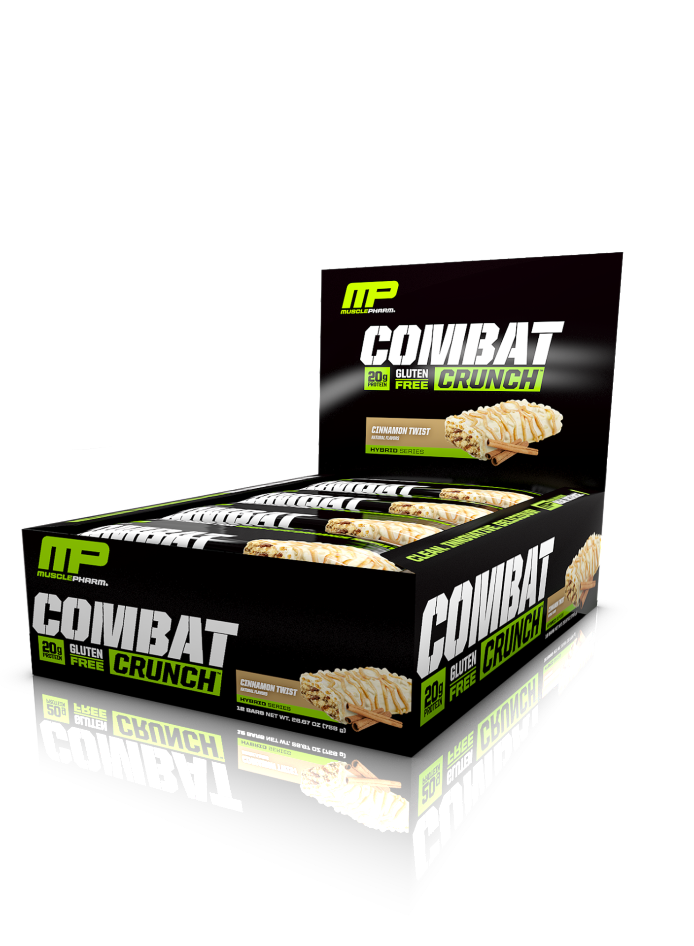 Musclepharm Combat Crunch Bar Cinnamon Twist 12x63g