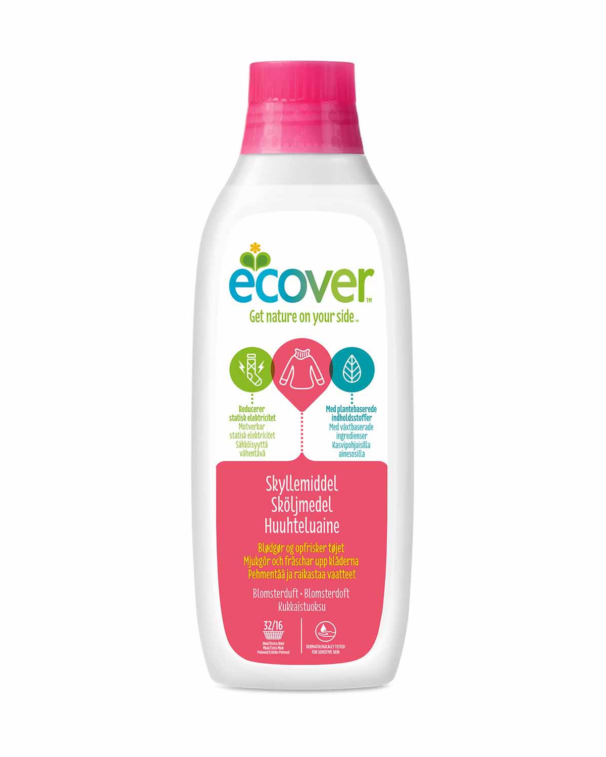 Ecover Tøyskyllemiddel Flowers 1liter - klær til