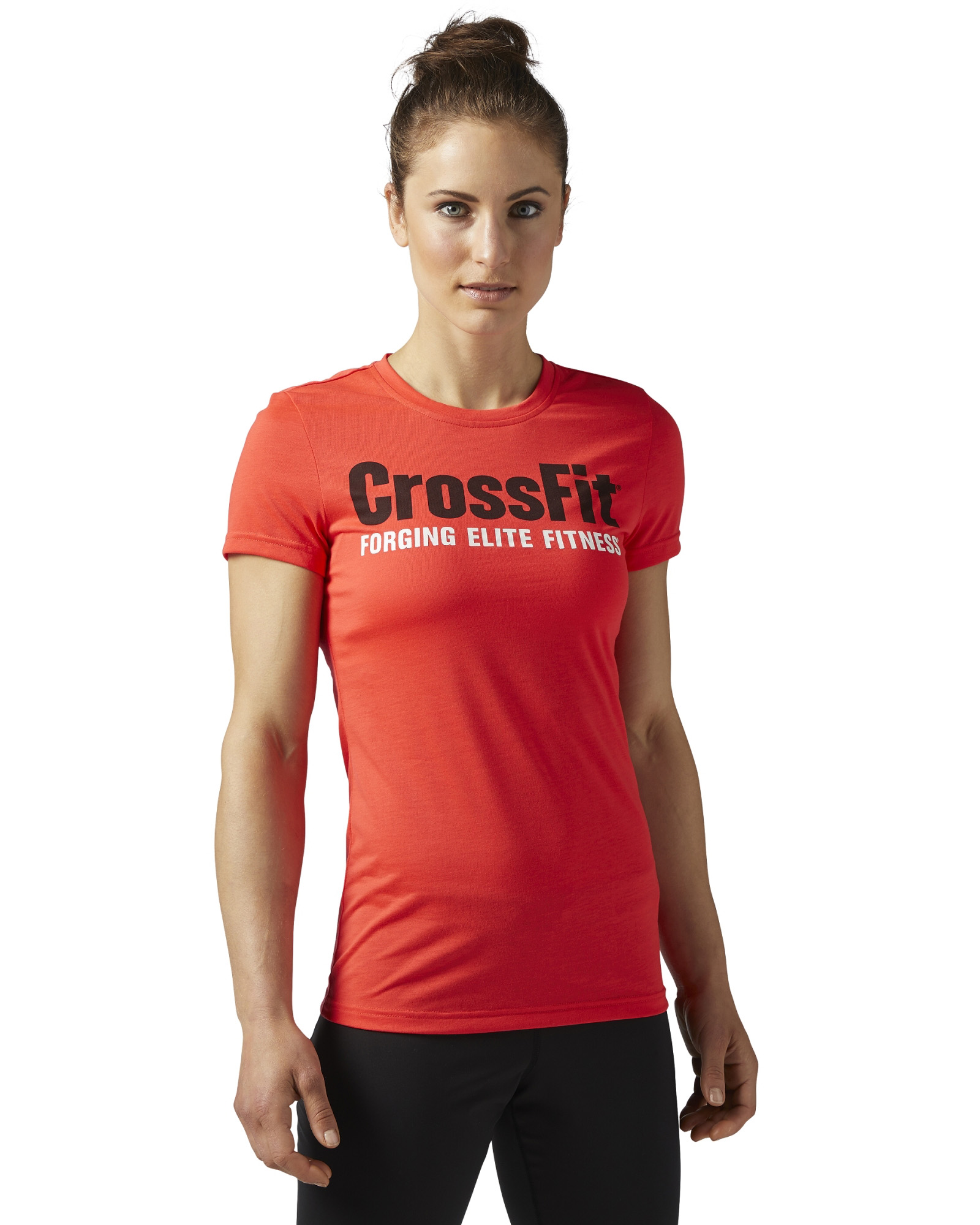 Reebok Crossfit Speedwick Tee Glow Red Tights.no