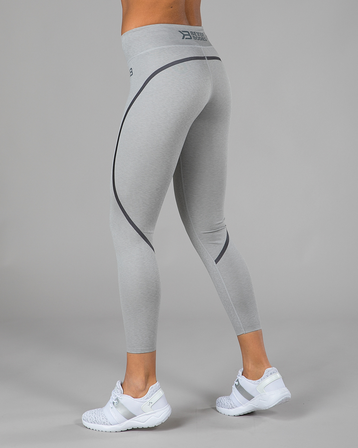 Better Bodies Astoria Tights Greymelange - XS - lys grå