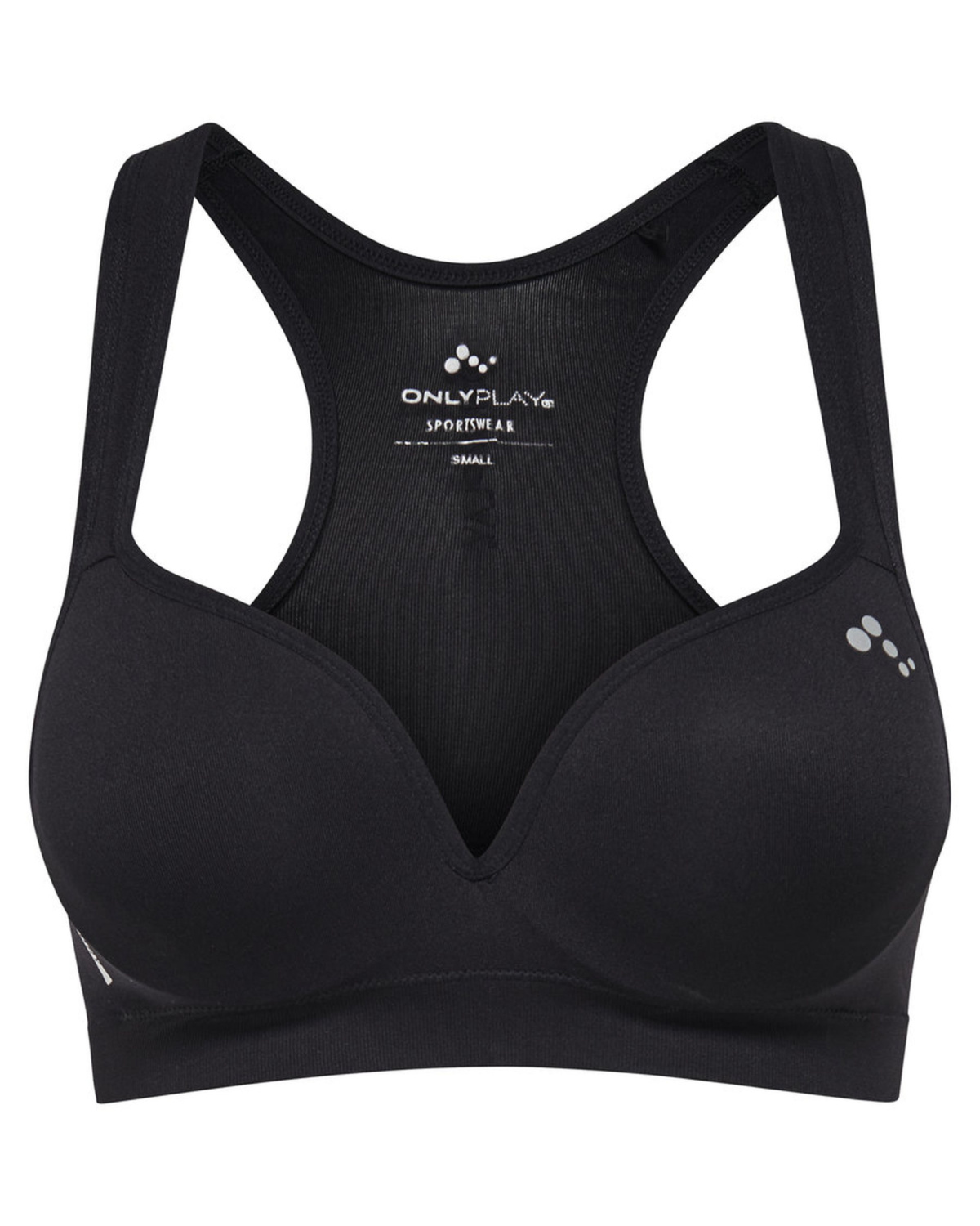 Only Play Martine Seamless Sports Bra - Black Solid - XL - bh er