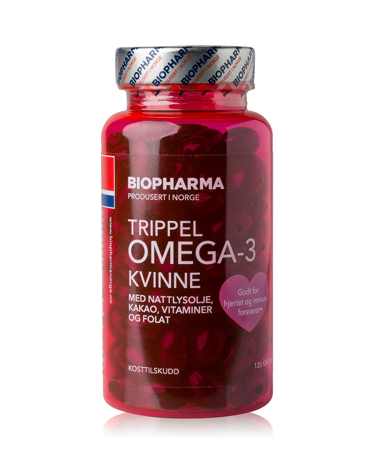 Biopharma Trippel Omega-3 Kvinne - vitamin tilskudd