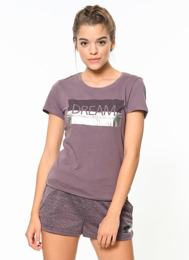 Only Play Maria Fitted SS Tee- Moonscape - S - til trening