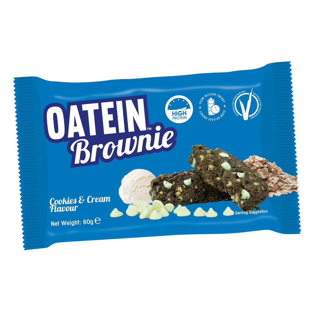 Oatein Brownie Cookies & Cream 60g - proteiner