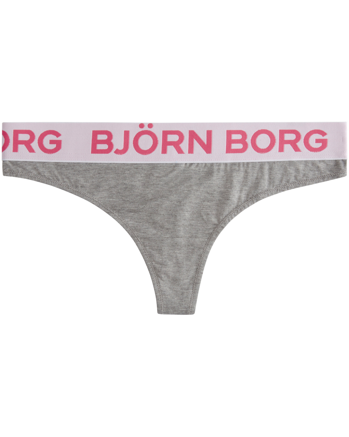 Björn Borg String Solid Shannon - Grey Melange - 40 - cotton underwear