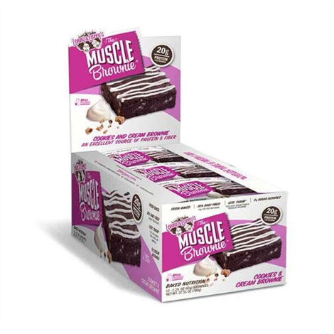 Lenny & Larry Muscle Brownie Cookies & Cream 12x65g - Tights.no