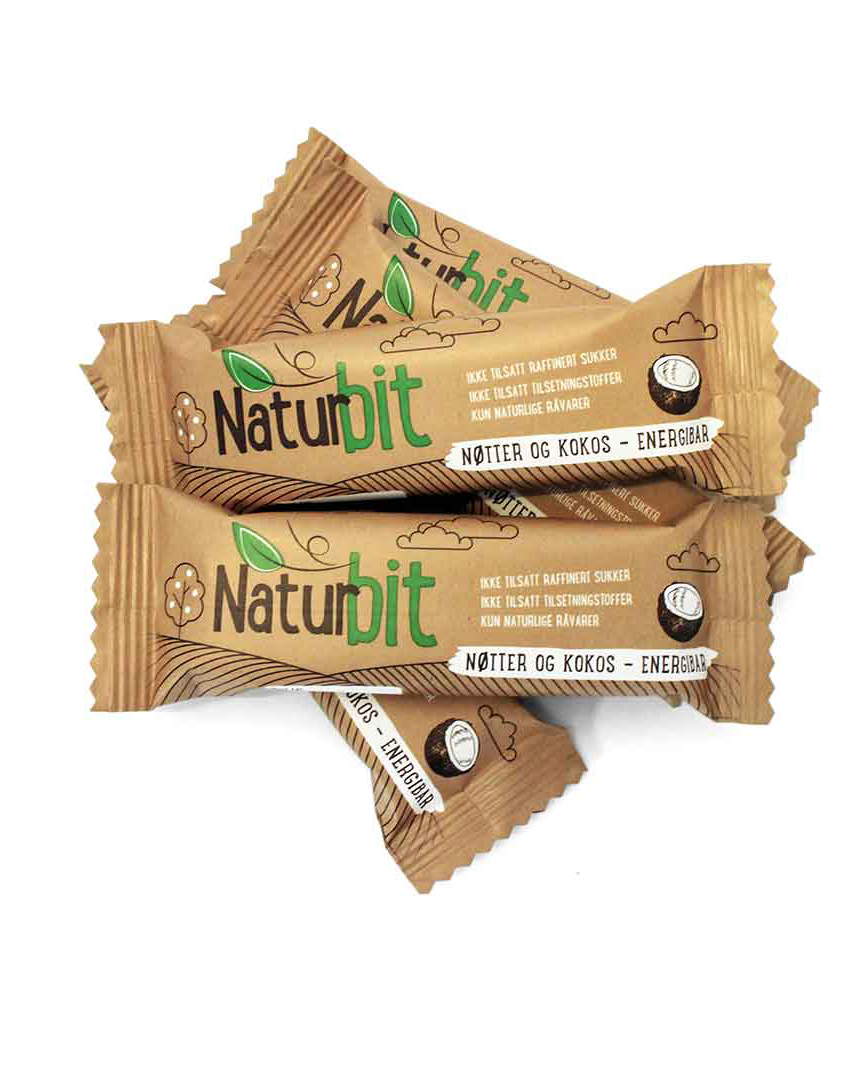 Naturbit Nøttebar nøtter og kokos - Energibar - til
