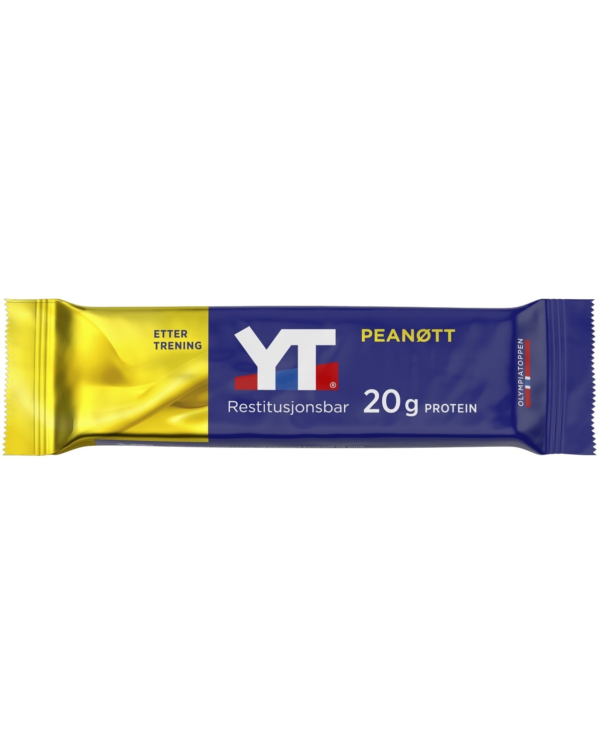 YT Restitusjonsbar Peanøtt 65g - proteiner