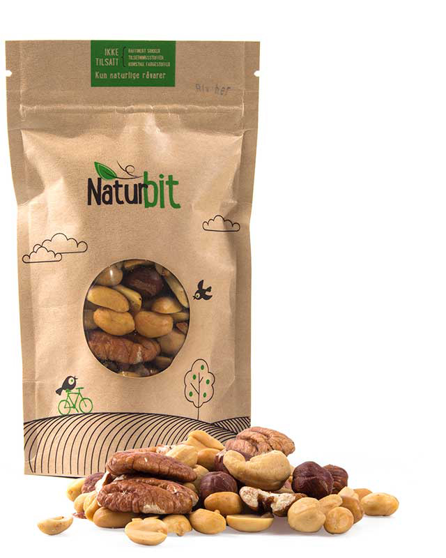 Naturbit Ristet og usaltet – Nøttemiks - sunn snacks