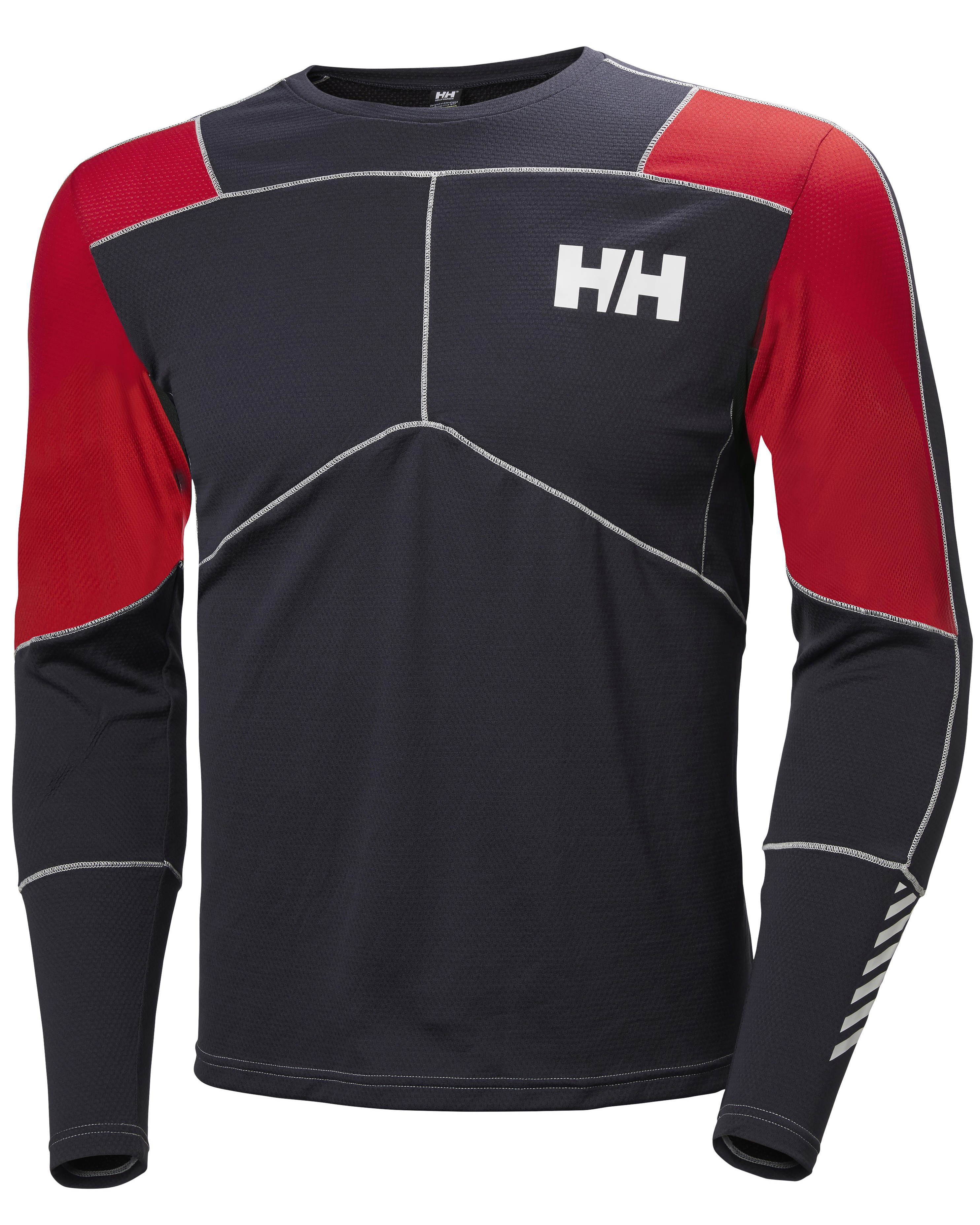 Helly Hansen Lifa Active Crew – Graphite Blue/Flag Red