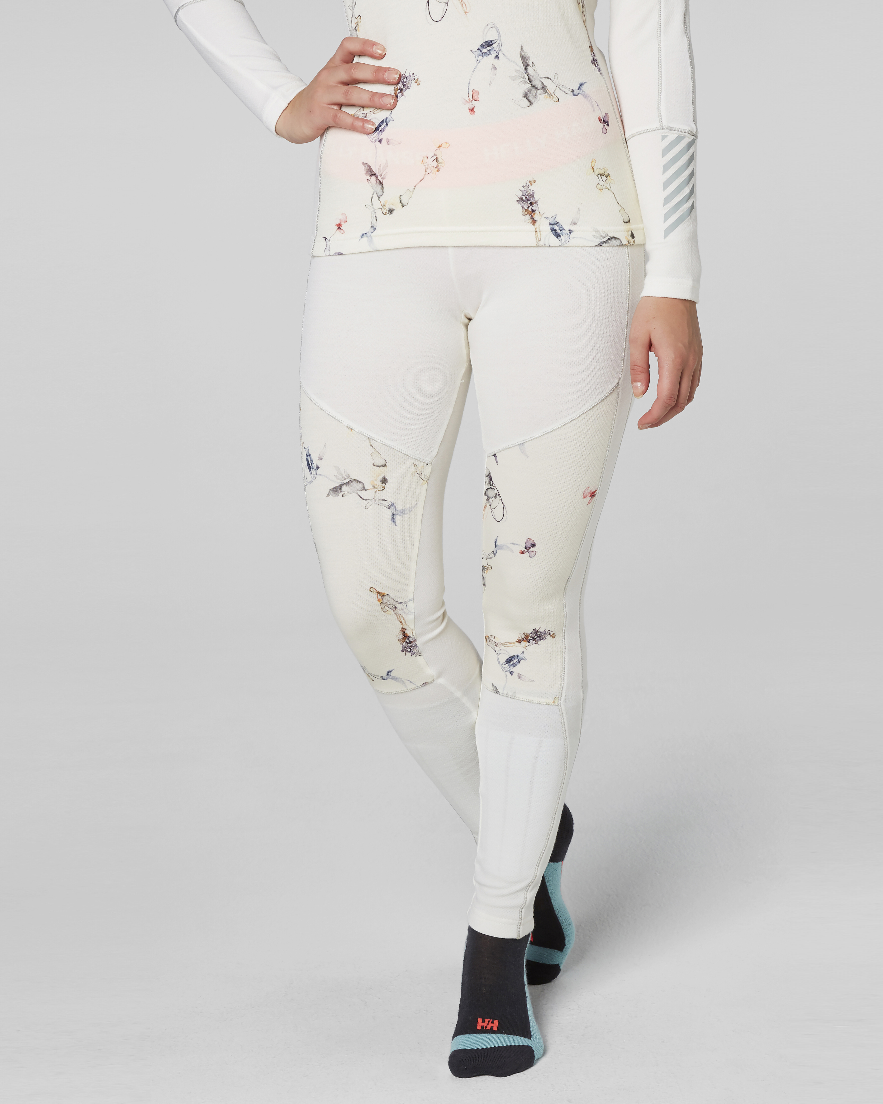 Helly Hansen Lifa Merino Pant - White/Symbios Print