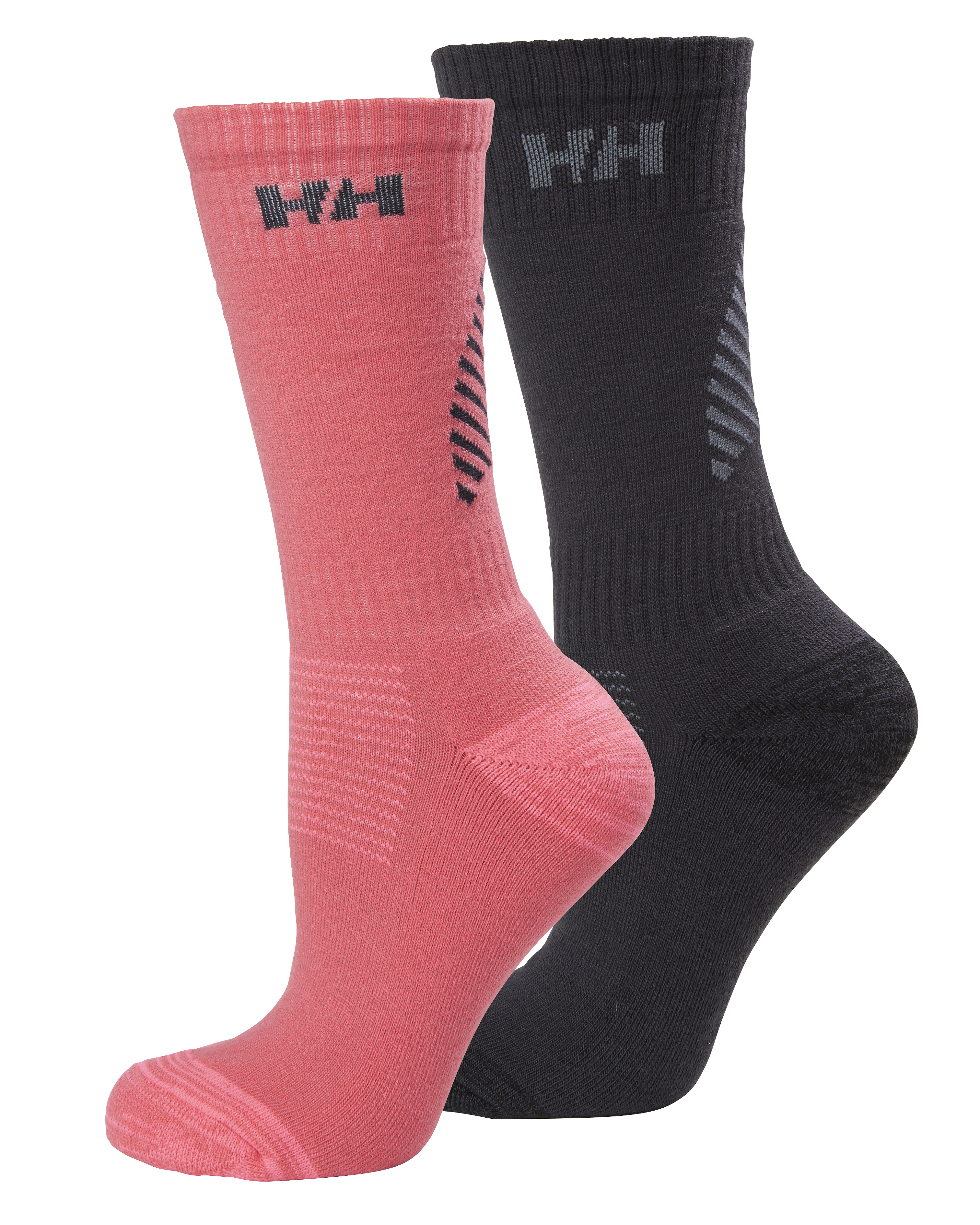 Helly Hansen Lifa Merino 2-Pack Socks - Neon Coral/Graphite