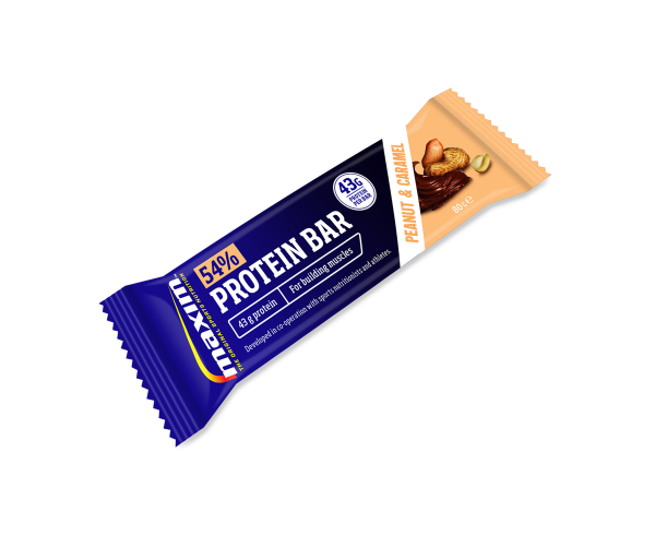Maxim 54% Protein Bar Peanut & Caramel 80g - salt