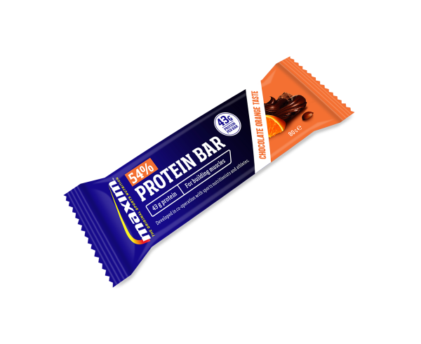 Maxim 54% Protein Bar Chocolate & Orange 80g - tilskudd