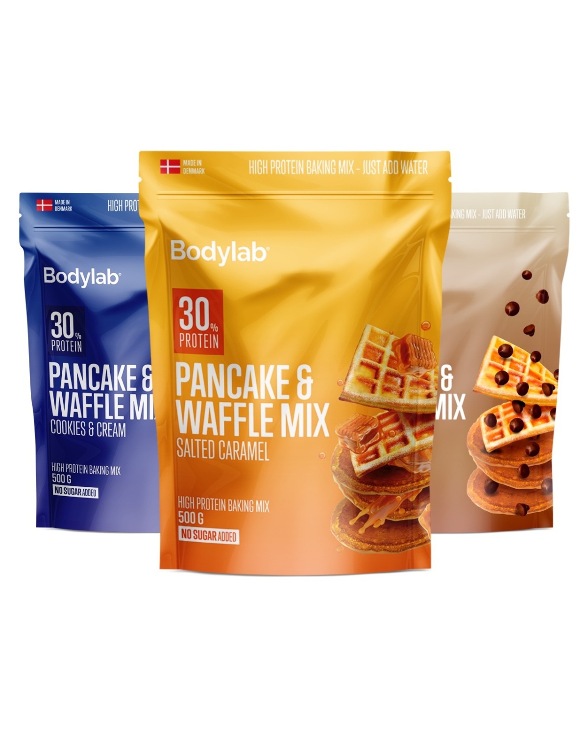 Bodylab Proteinpannekaker 3x500g - TREPAKNING - til