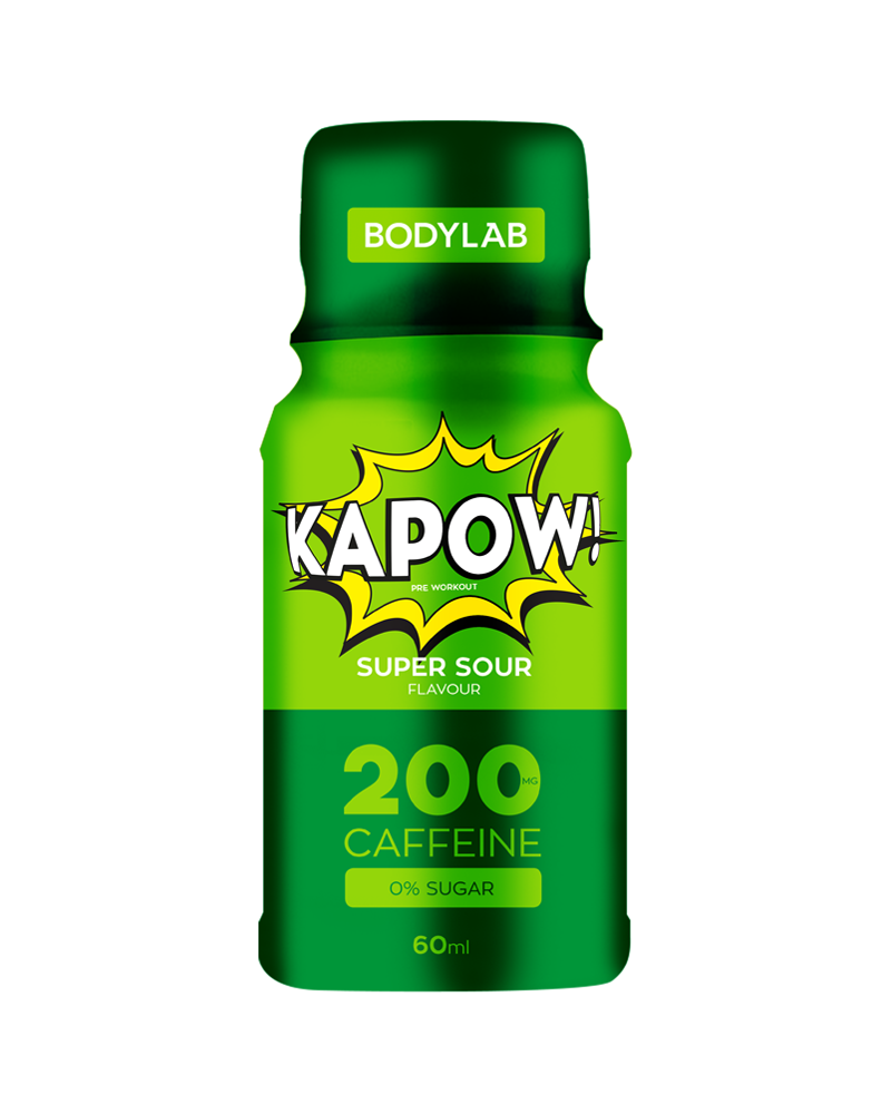 Bodylab KAPOW! Pre Workout Shot Super Sour 60ml - til