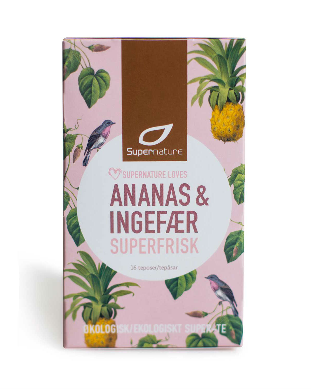 Supernature Te Ananas & Ingefær - til