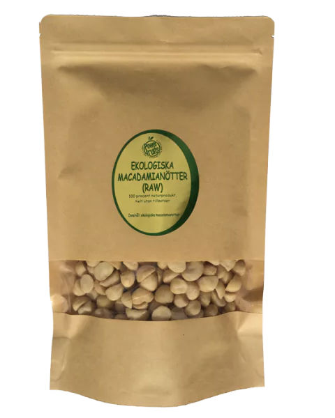 Powerfruits Raw Macadamianøtter 500g - til