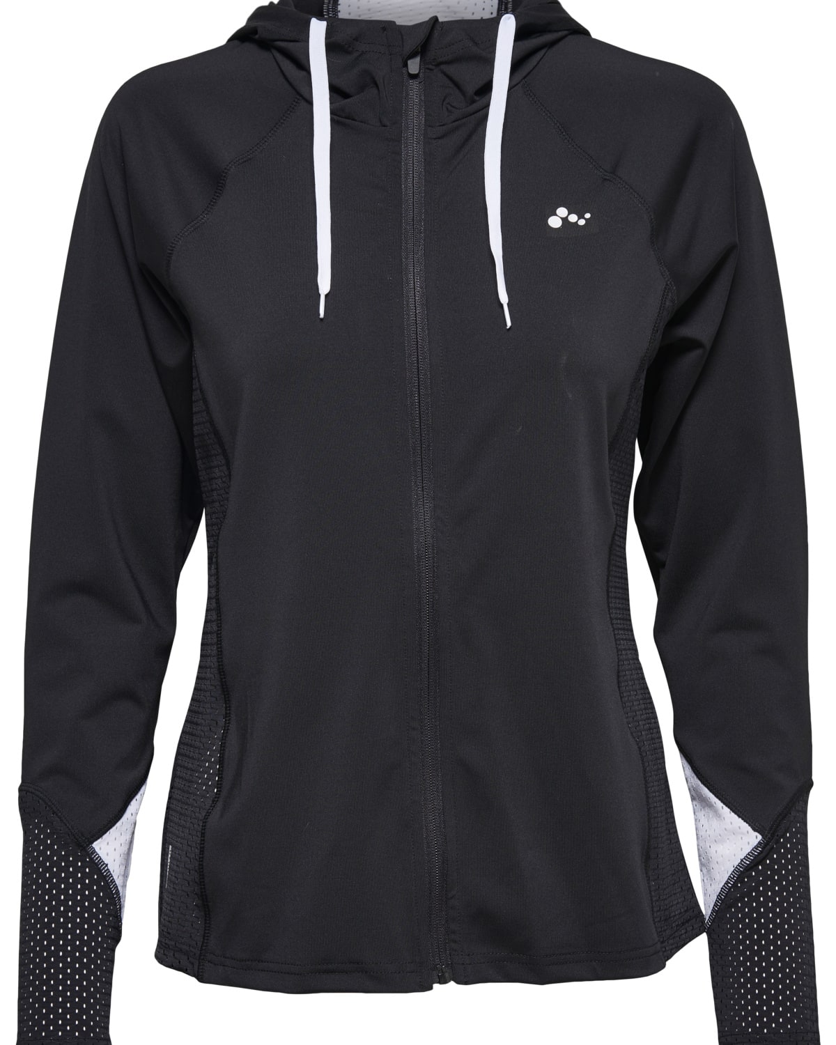 Only Play Annie Long Sleeve Zip Training Tee, Black/White - XL - jakke