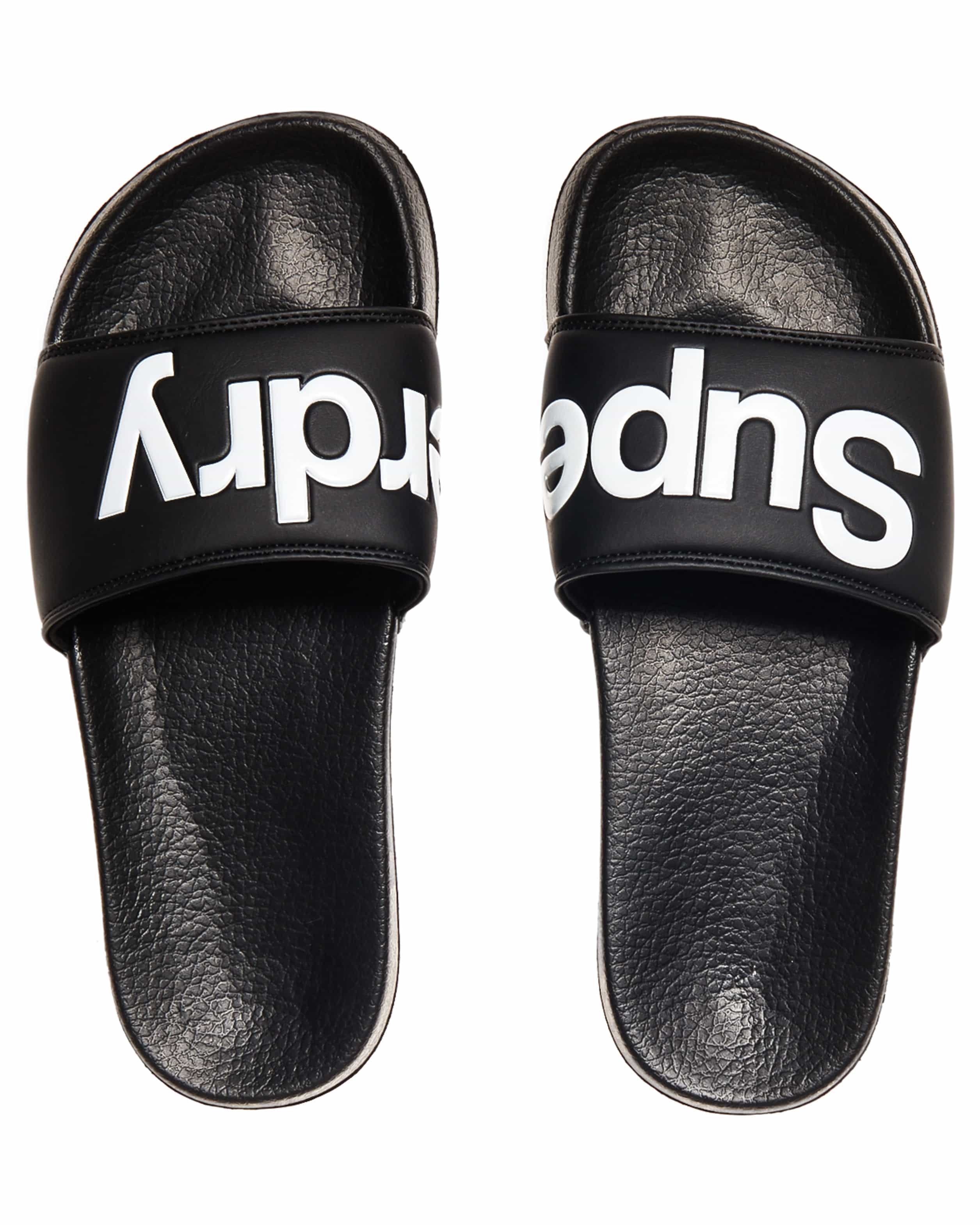 Superdry Superdry Pool Slide - Black/Optic white