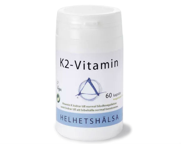 Helhetshälsa K2-Vitamin 60x100mcg - tilskudd