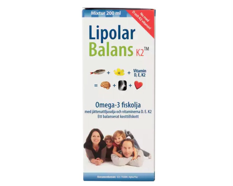 Alpha Plus Lipolar Balans Multiolje 200ml - kosttilskudd