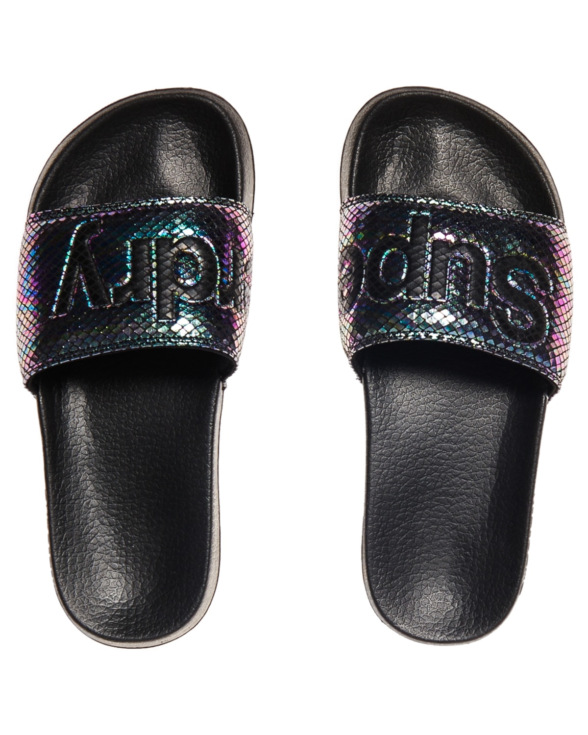 Superdry Superdry Pool Slide - Petrol Snake