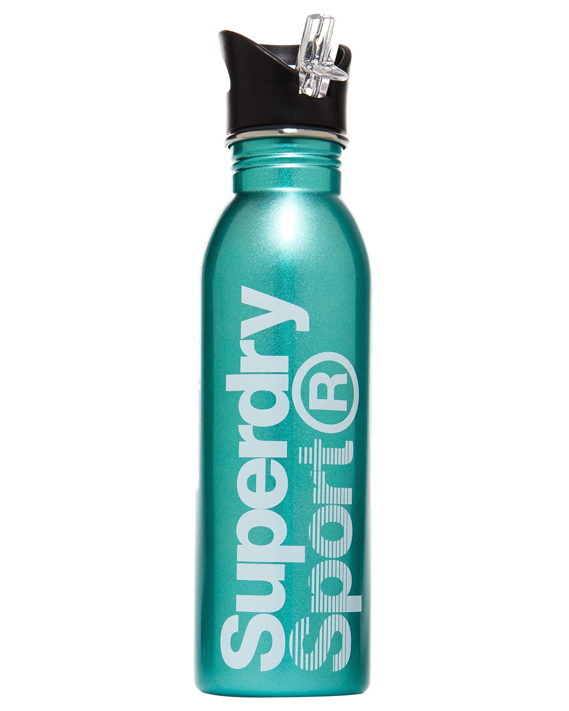 Superdry Stainless Steel Sports Bottle - Teal Glitter