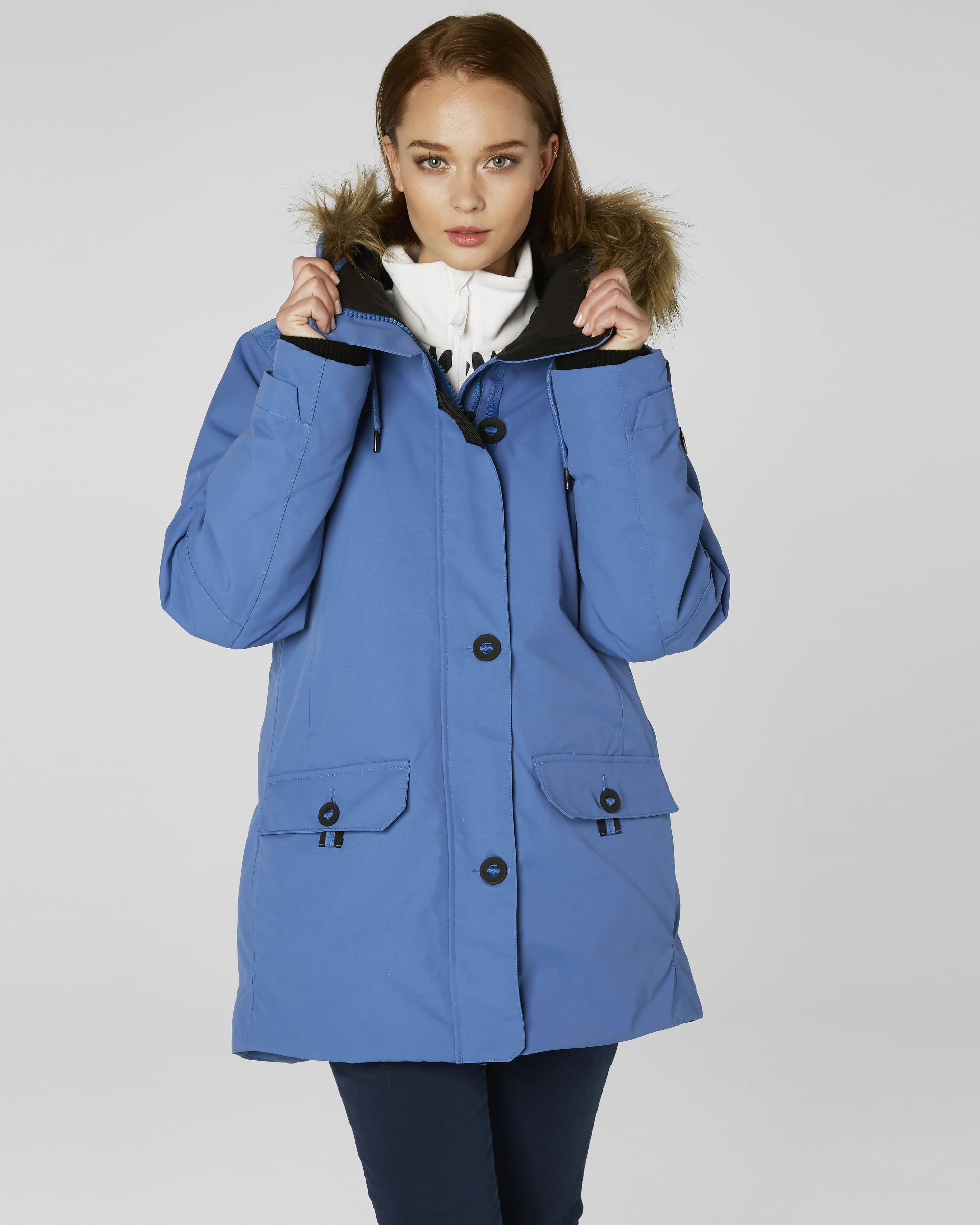 Helly Hansen W Svalbard Parka - Stone Blue