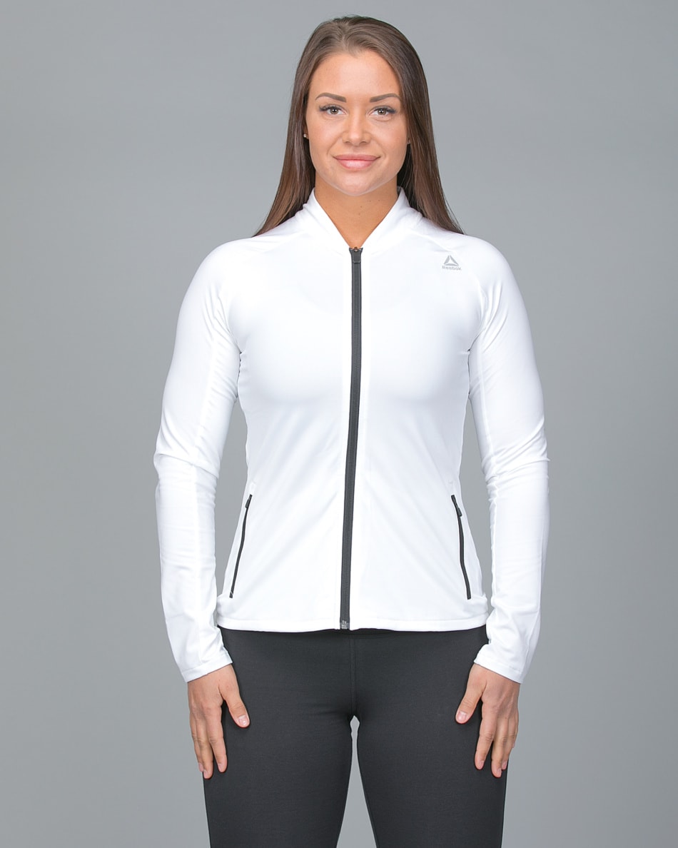 Reebok Speedwick Track Jacket White Tights.no