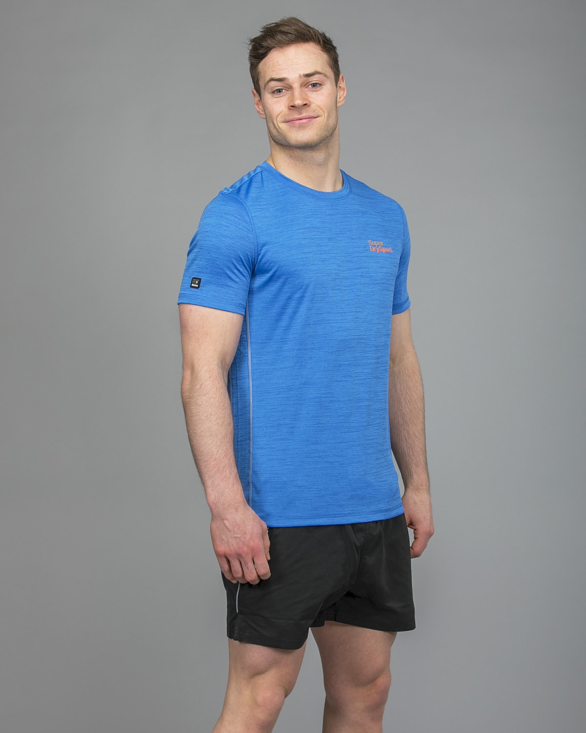 Superdry Active Training Tee - Summer Blue - M - strength