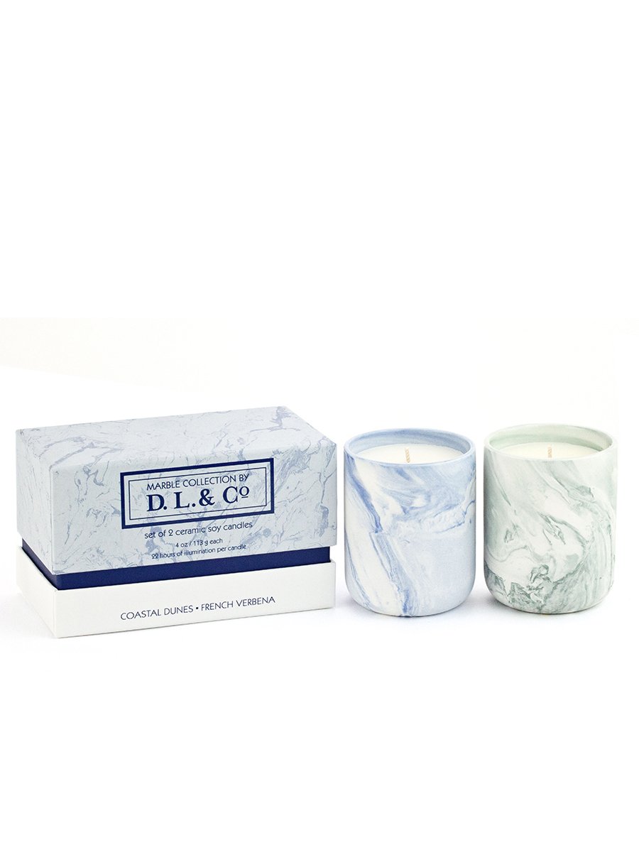 D.L. & Co Keramiske Duftlys Coastal Dunes & French Verbena - the